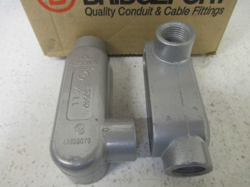 LOT OF 10 BRIDGEPORT LL-31 CONDUIT BODY *NEW IN BOX*