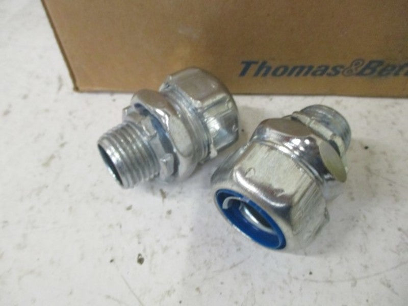LOT OF 24 THOMAS & BETTS 5232 CONDUIT CONNECTOR 1/2" LIQUIDTIGHT *NEW IN BOX*