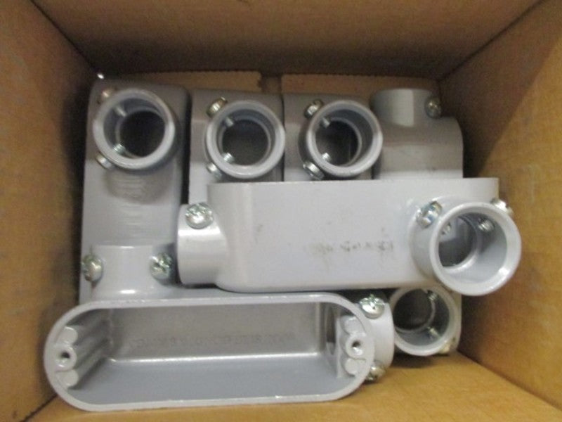 LOT OF 6 BRIDGEPORT LL-32 CONDUIT BODY *NEW IN BOX*