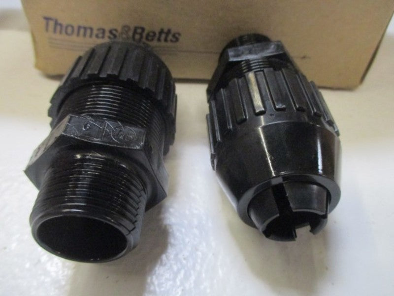 LOT OF 10 THOMAS & BETTS 2674 BLACK BEAUTY 3/4" CORD CONNECTOR *NEW IN BOX*