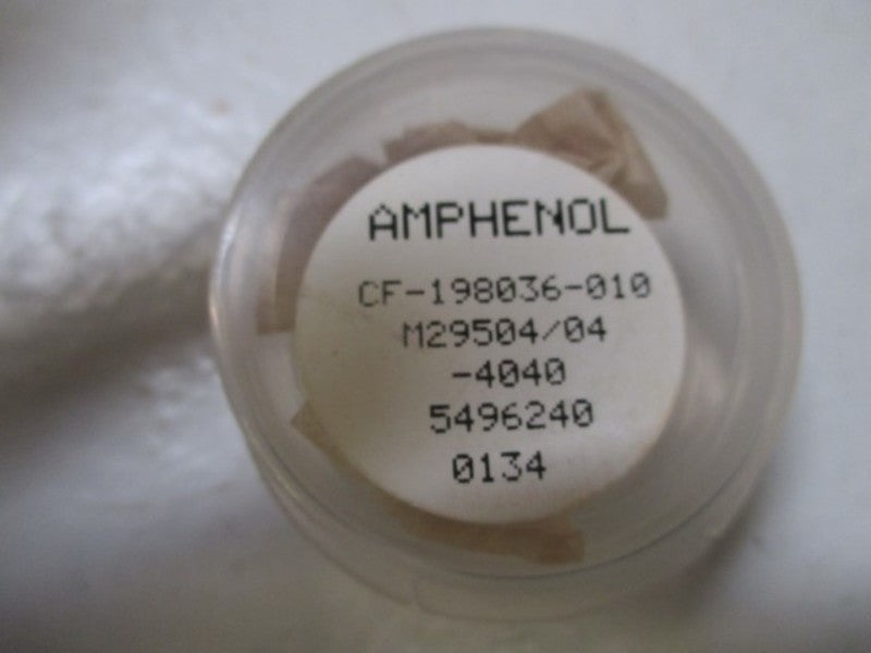 AMPHENOL CF-198036-010 FIBER OPTIC CONNECTOR * NEW IN ORIGINAL PACKAGE *