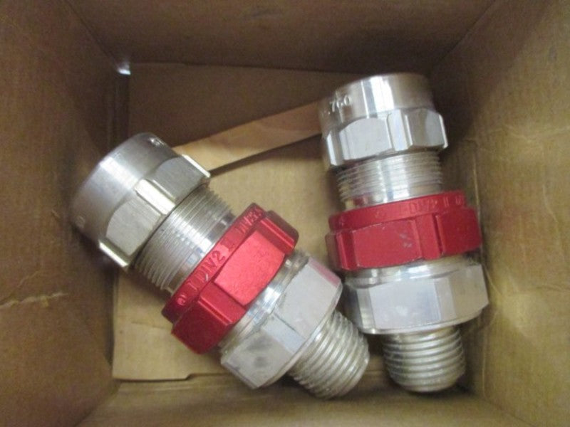 LOT OF 2 THOMAS & BETTS STX050-464 FITTING TECK-CABLE 1/2" *NEW IN BOX*