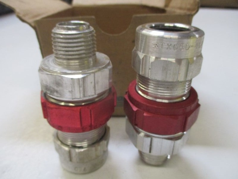 LOT OF 2 THOMAS & BETTS STX050-464 FITTING TECK-CABLE 1/2" *NEW IN BOX*