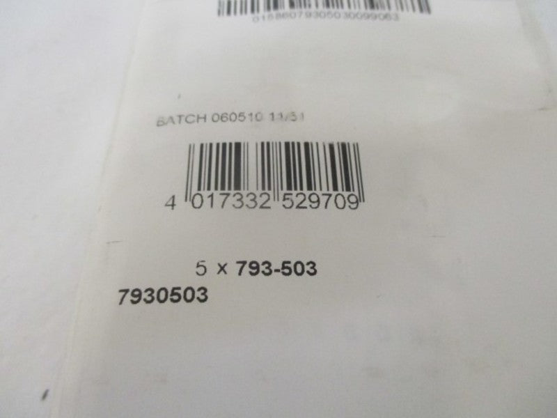LOT OF 5 WAGO 793-503 MARKING SYSTEM *NEW IN FACTORY BAG*