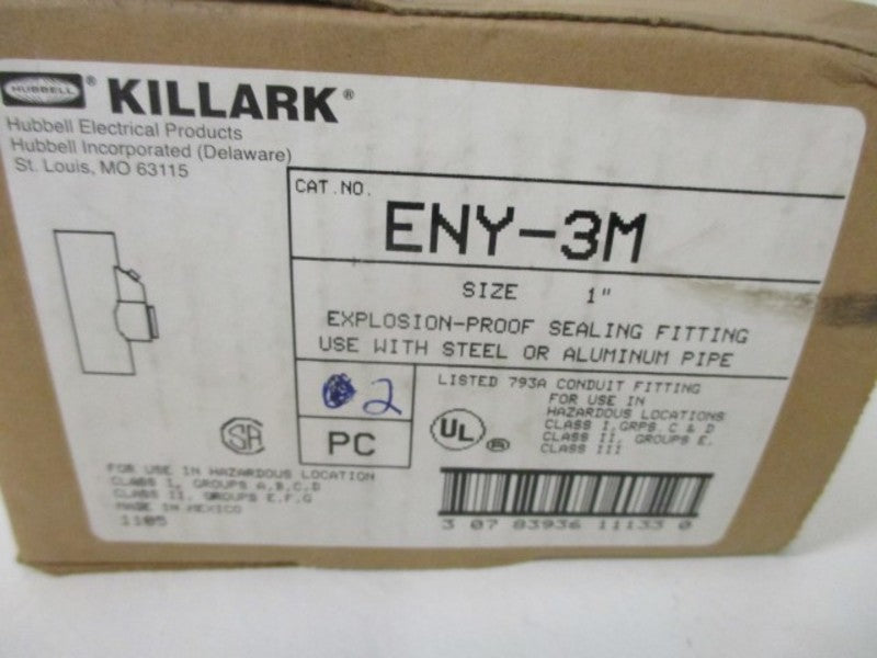 LOT OF 2 KILLARK ENY-3M SEALING FITTING 1" *NEW IN BOX*