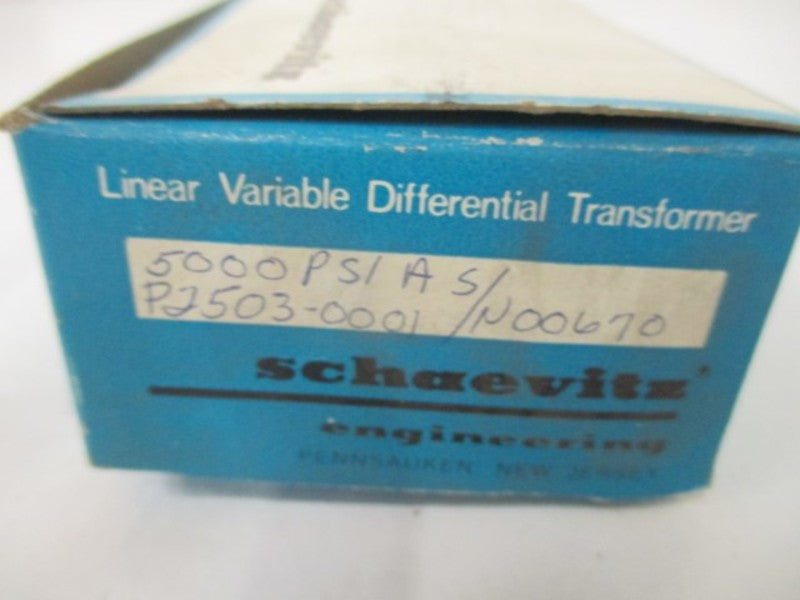 SCHAEVITZ P2503-0001 PRESSURE TRANSDUCER 50000 PSIA * NEW IN BOX *