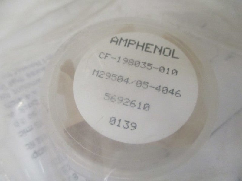 AMPHENOL CF-198035-010 FIBER OPTIC CONNECTOR * NEW IN FACTORY BAG *