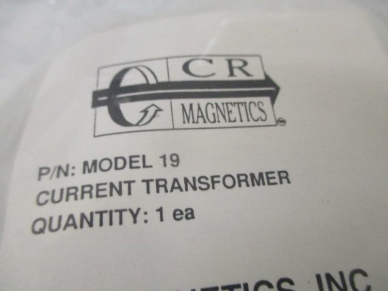 CCR MODEL 19 CURRENT TRANSFORMER * NEW IN FACTORY BAG *