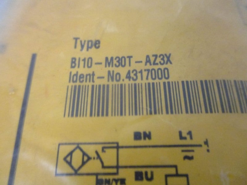 TURCK BI10-M30T-AZ3X PROXIMITY SENSOR * NEW IN FACTORY BAG *