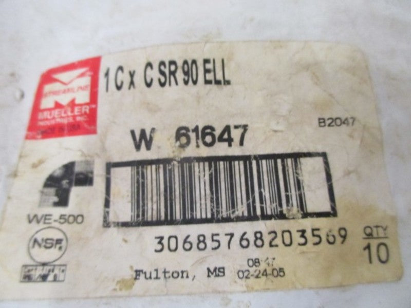 LOT OF 10 MUELLER W61647 COPPER ELBOW *NEW IN FACTORY BAG*
