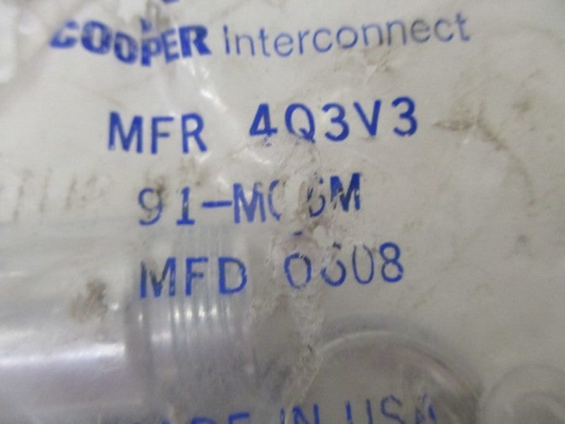 COOPER 91-MC6M CONNECTOR FEMALE RECEPTACLE * NEW IN FACTORY BAG *