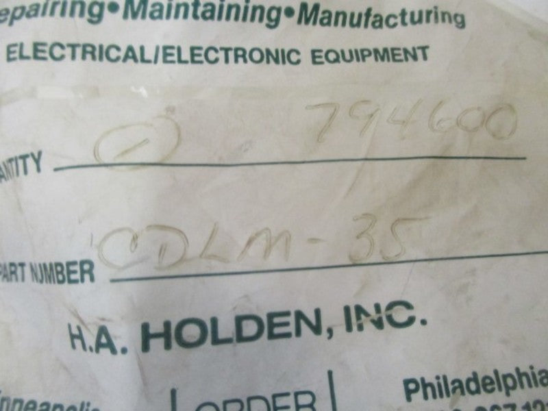 HOLDEN CDLM-35 CIRCUIT BREAKER 35A * NEW IN FACTORY BAG *