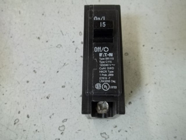 LOT OF 10 EATON BR115 CIRCUIT BREAKER *NEW IN BOX*