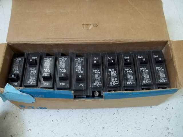 LOT OF 10 EATON BR115 CIRCUIT BREAKER *NEW IN BOX*