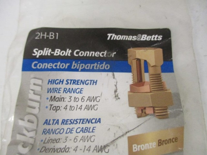 THOMAS & BETTS 2H-B1 SPLIT-BOLT CONNECTOR * NEW IN FACTORY BAG *