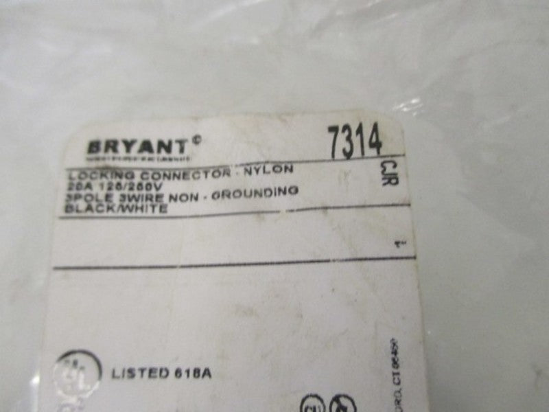 BRYANT 7314 LOCKING CONNECTOR * NEW IN FACTORY BAG *