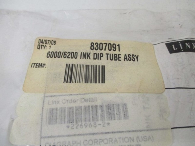 LINX 8307091 INK DIP TUBE ASSY * NEW IN FACTORY BAG *