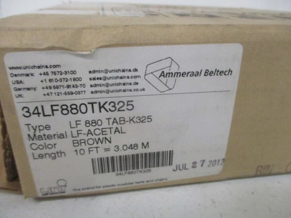 UNI-CHAINS 34LF880TK325 FLAT TOP CONVEYER CHAIN * NEW IN BOX *