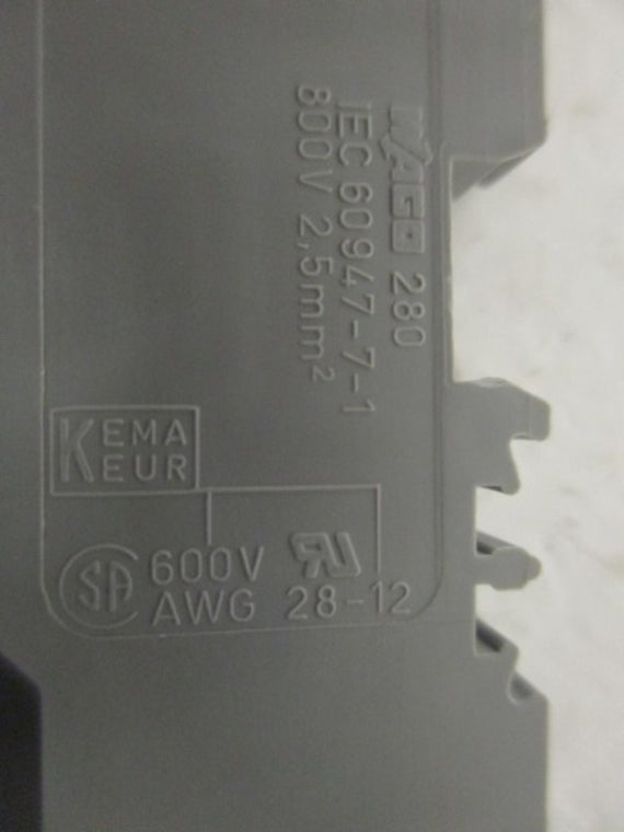 WAGO 280-901 TERMINAL BLOCK 2 CONDUCTOR * NEW NO BOX *