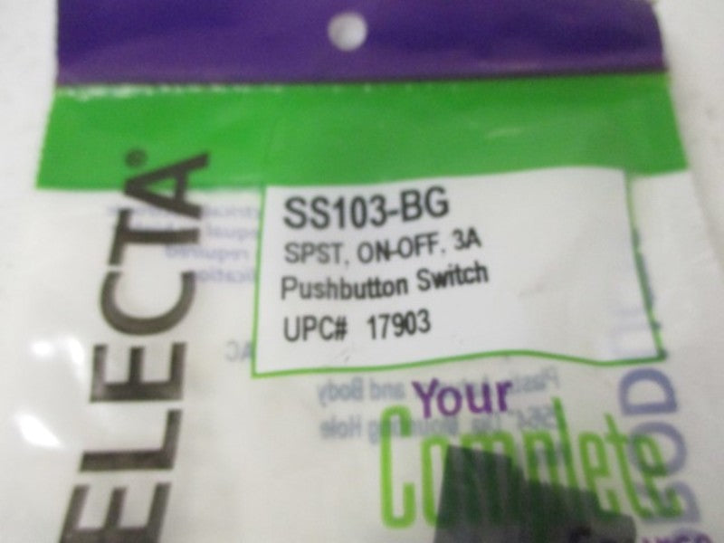 SELECTA SS103-BG PUSHBUTTON SWITCH 3A * NEW IN FACTORY BAG *