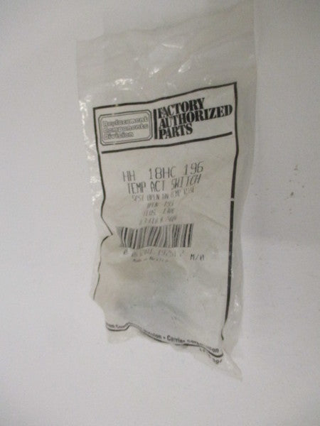 REPLACEMENT COMPONENTS HH-18HC-196 ROLLOUT SWITCH * NEW IN FACTORY BAG *