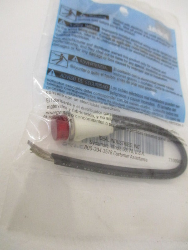 IDEAL 1XWK3 INDICATOR LIGHT -RED 28V * NEW IN FACTORY BAG *