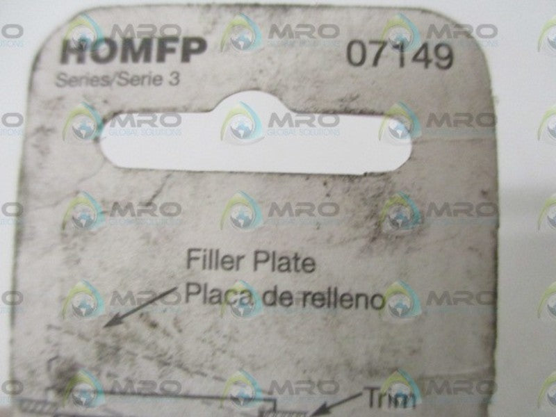 HOMFP 07149 FILLER PLATE * NEW IN ORIGINAL PACKAGE *