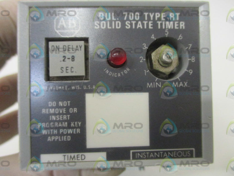 ALLEN BRADLEY 700-RT00N000A1 SER. A TIMING RELAY * USED *