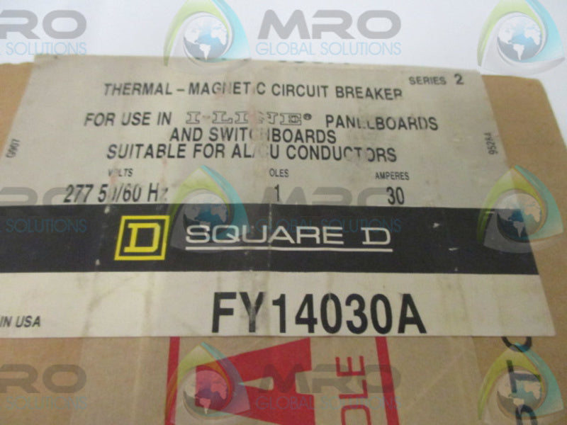 SQUARE D FY14030A MOLDED CASE CIRCUIT BREAKER * FACTORY SEALED *