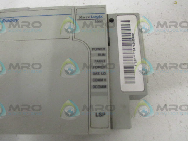 ALLEN BRADLEY MICROLOGIX 1500 1764-LSP SER. B F/W 4PROCESSOR UNIT * USED *