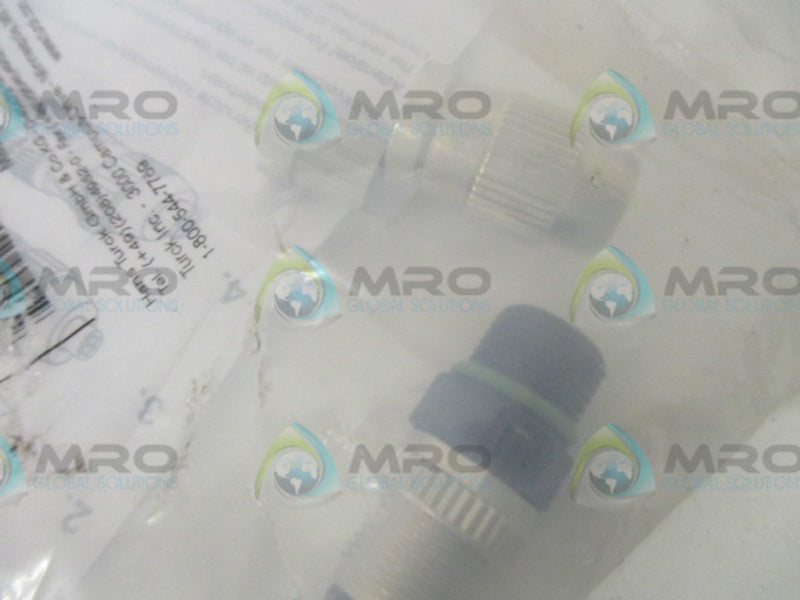 TURCK HAS8141-0 CONNECTOR STRAIGHT MALE * NEW IN FACTORY BAG *