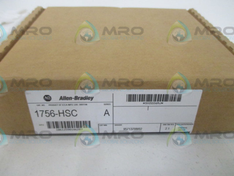 ALLEN BRADLEY CONTROLLOGIX 1756-HSC SER. A F/W 2.1 DATE: 2008 * FACTORY SEALED *