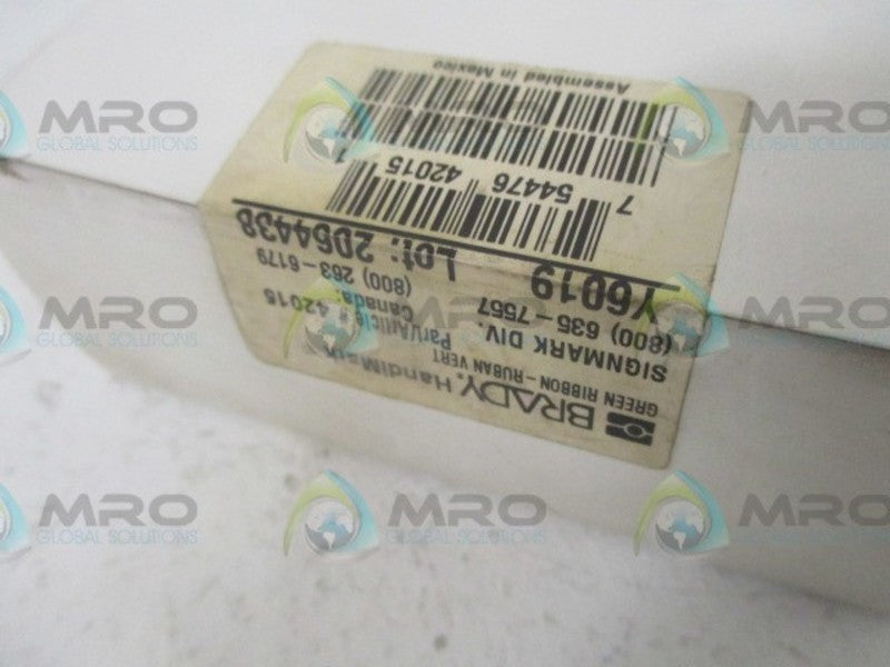 BRADY Y6019 42015 GREEN RIBBON * FACTORY SEALED *