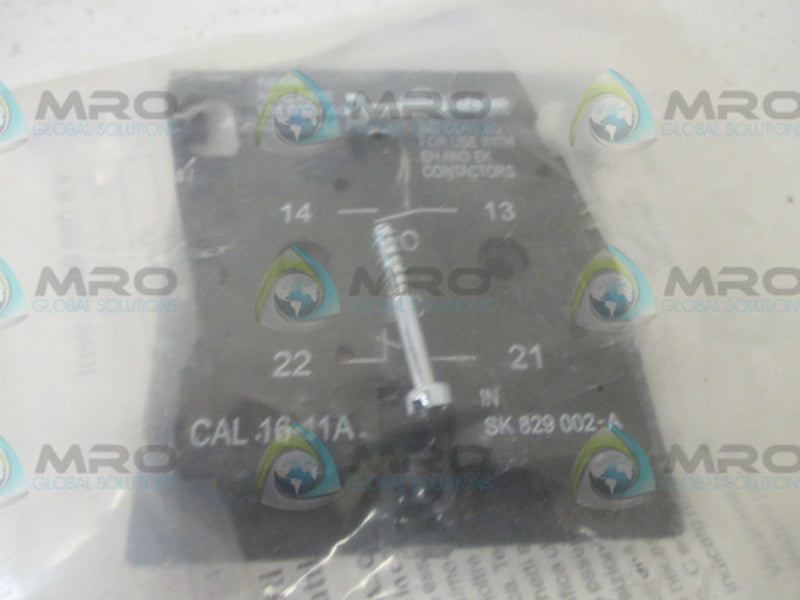 ABB CAL16-11A SK829002-A AUXILIARY CONTACT AUXILIARY * NEW IN FACTORY BAG *