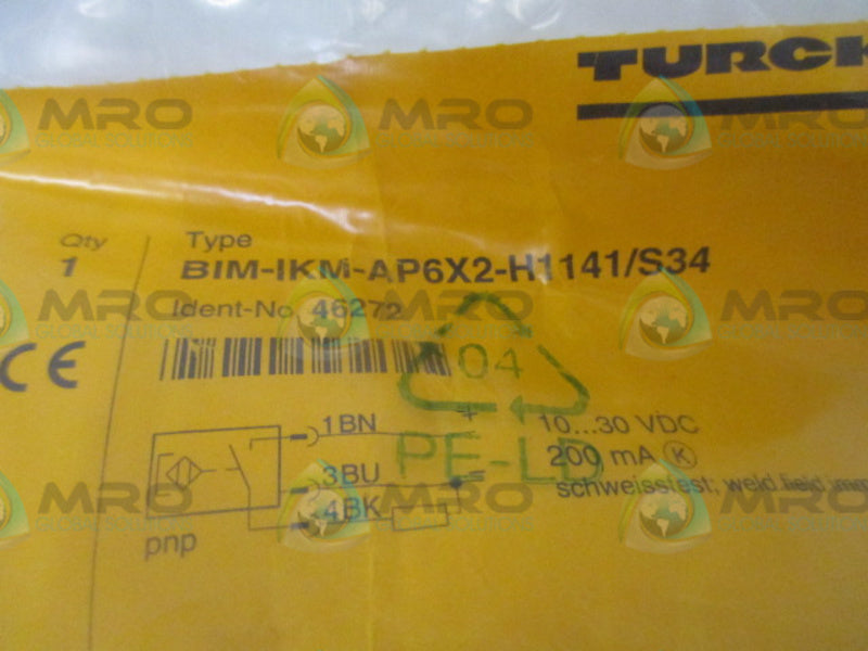 TURCK BIM-IKM-AP6X2-H1141/S34 PROXIMITY SENSOR * NEW IN FACTORY BAG *