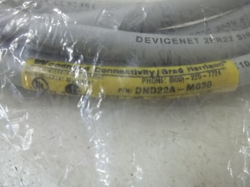 BRAD CONNECTIVITY DND22A-M03 (1300280037) CABLE * NEW IN FACTORY BAG *