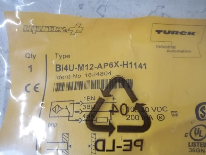 TURCK BI4U-M12-AP6X-H1141 PROXIMITY SENSOR * NEW IN A FACTORY BAG *
