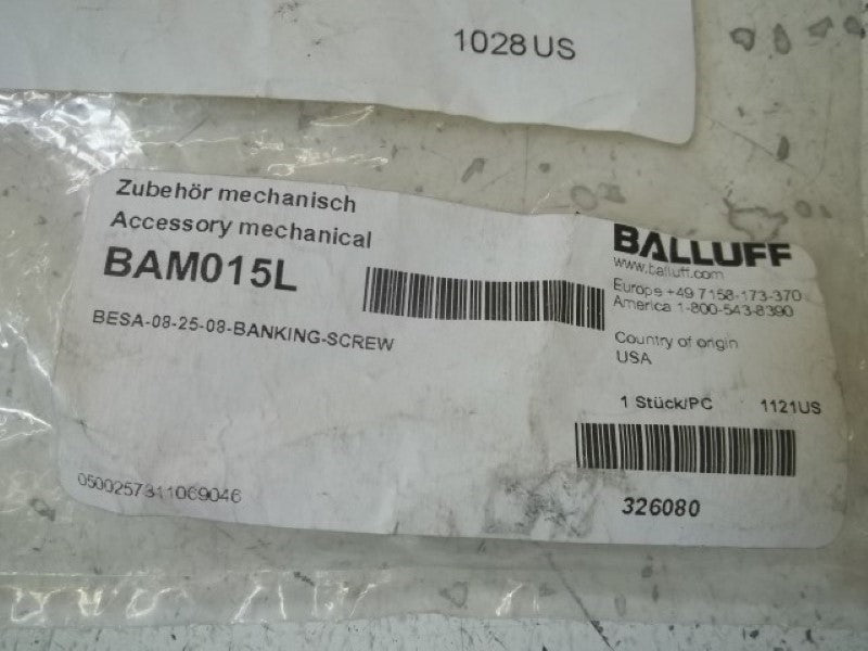 BALLUFF BESA-08-25-08-BANKING-SCREW INDUCTIVE SENSOR ACCESSORY * FACTORY BAG *