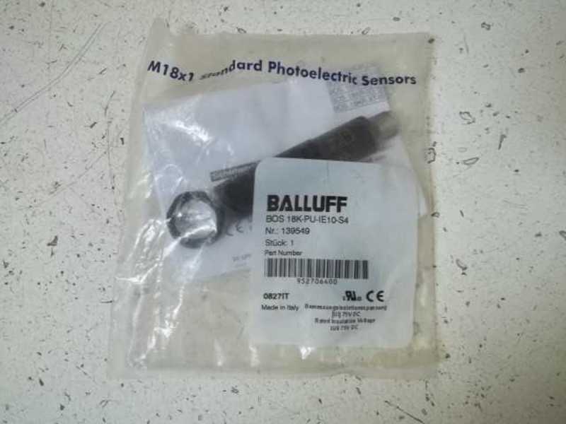 BALLUFF BOS 18K-PU-IE10-S4 PHOTOELECTRIC SENSOR * NEW IN FACTORY BAG *
