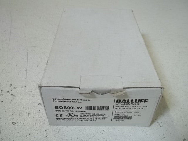 LOT OF 3 BALLUFF BOS 18KW-PA-1QC-S4-C PHOTOELECTRIC SENSOR *NEW IN BOX*