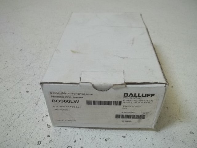 LOT OF 5 BALLUFF BOS 18KW-PA-1QC-S4-C PHOTOELECTRIC SENSOR *NEW IN BOX*