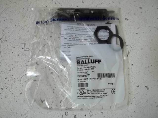 LOT OF 5 BALLUFF BOS 18KW-PA-1QC-S4-C PHOTOELECTRIC SENSOR *NEW IN BOX*