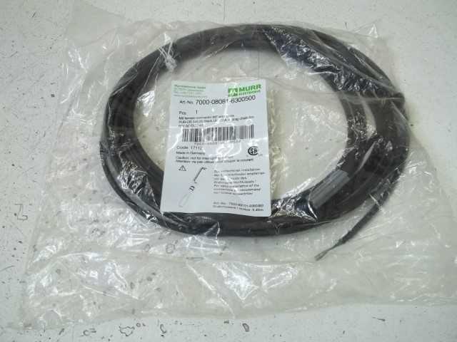 MURR ELEKTRONIK 7000-08081-6300500 CONNECTOR W/CBL * NEW IN FACTORY BAG *