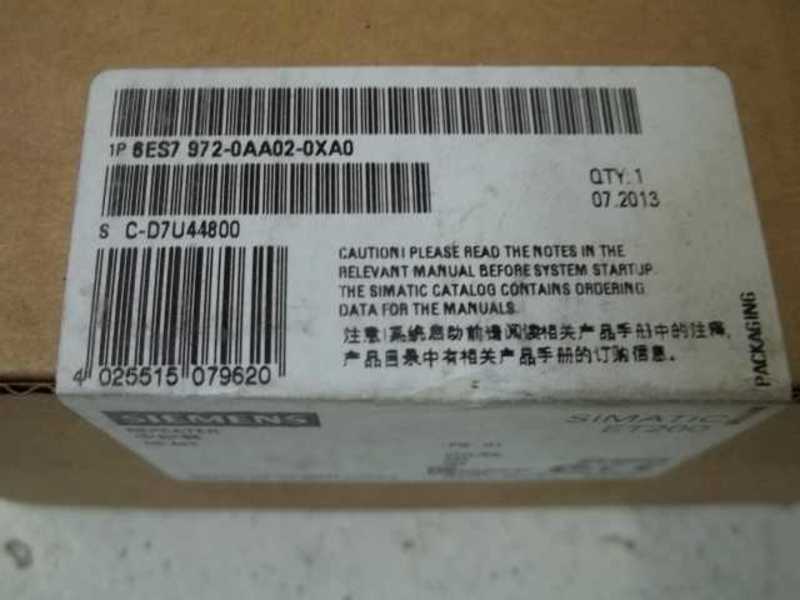 SIEMENS 6ES7 972-0AA02-0XA0 REPEATER * FACTORY SEALED *