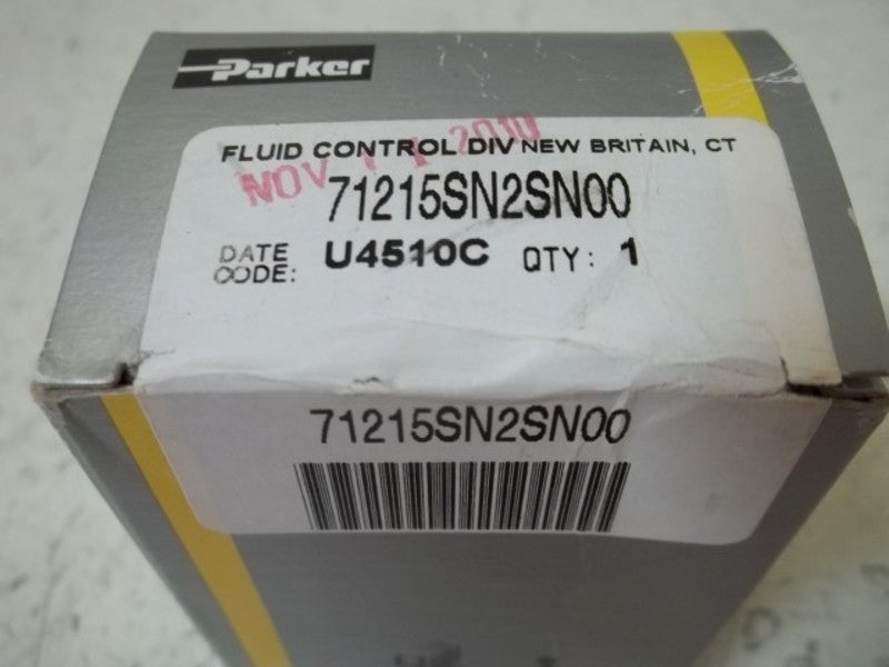PARKER 71215SN2SN00 SOLENOID VALVE * FACTORY SEALED *