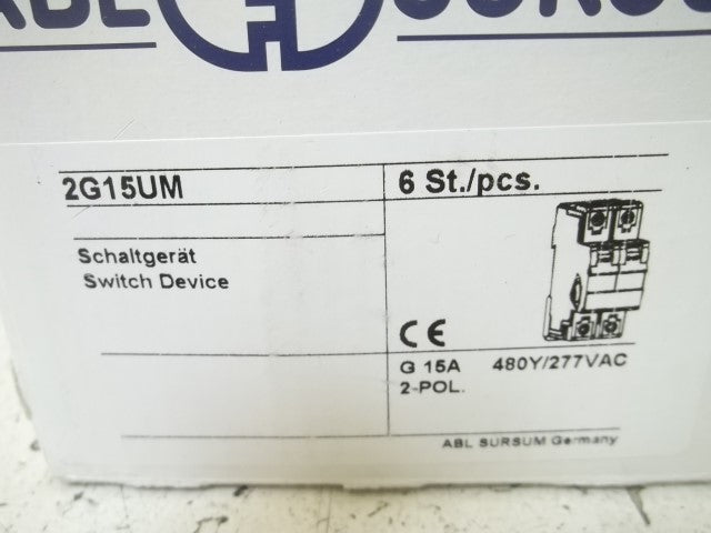 LOT OF 6 ABL SURSUM 2G15UM SWITCH DEVICE *NEW IN BOX*