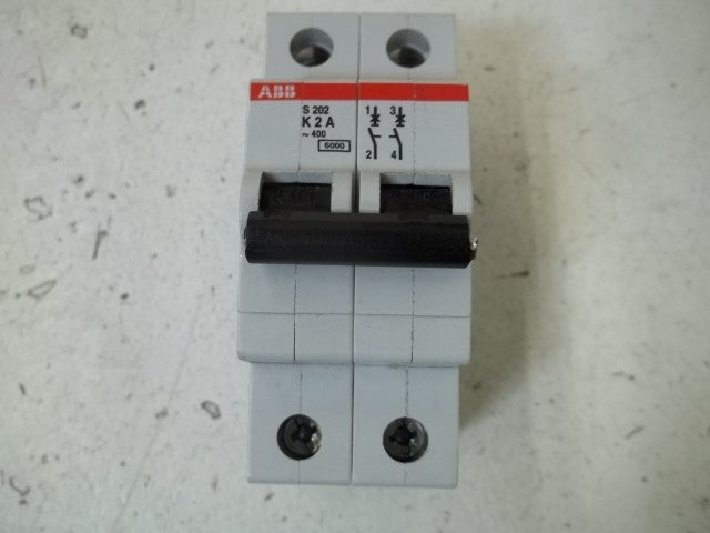 LOT OF 3 ABB S202-K2A CIRCUIT BREAKER *NEW NO BOX*