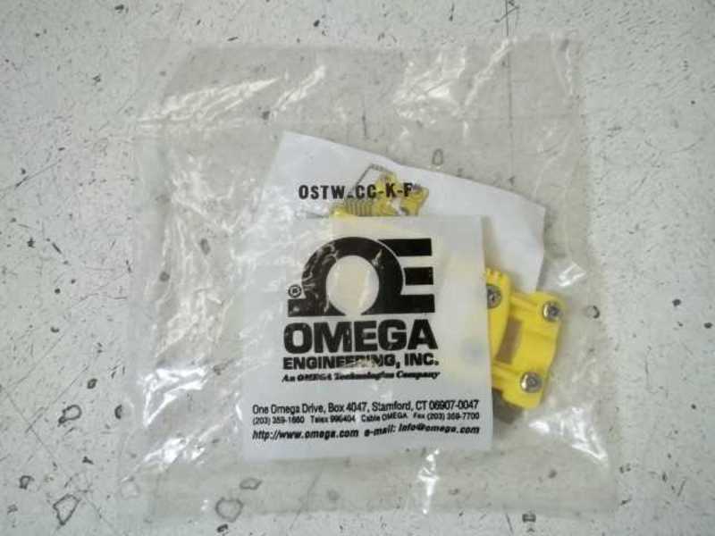 OMEGA OSTW-CC-K-F THERMOCOUPLE CONNECTOR W/CABLE CLAMP * NEW IN FACTORY BAG *