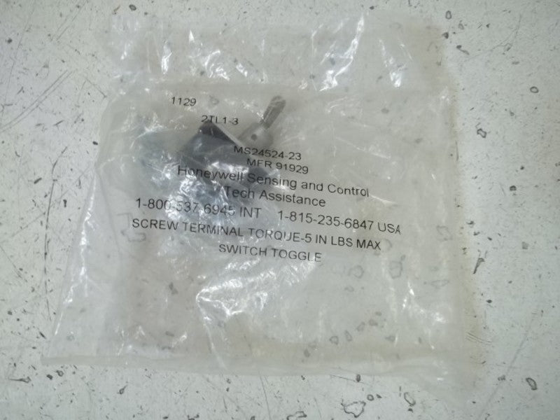 HONEYWELL 2TL1-3 TOGGLE SWITCH * NEW IN FACTORY BAG *