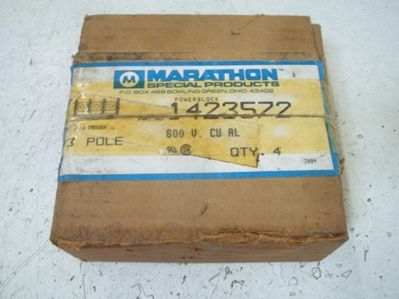 LOT OF 4 MARATHON 1423572 TERMINAL BLOCK *NEW IN BOX*